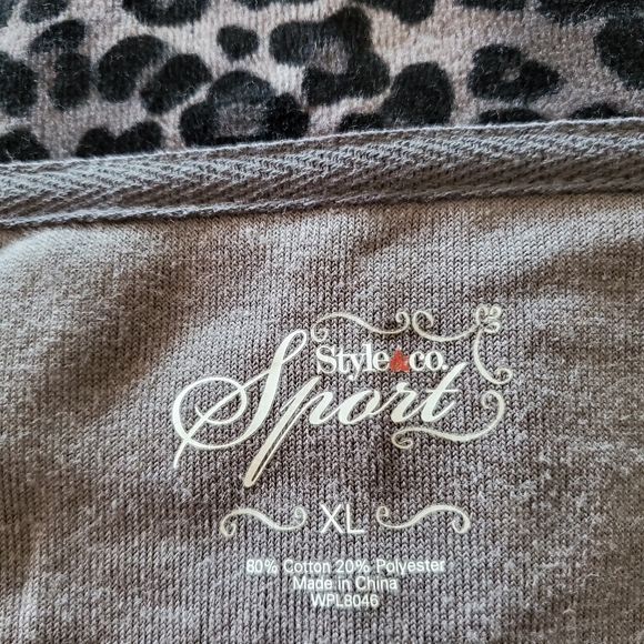 Vintage Style & Co Sport soft Jacket, Grey & Black - Picture 6 of 7